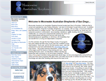 Tablet Screenshot of moonwateraussies.com
